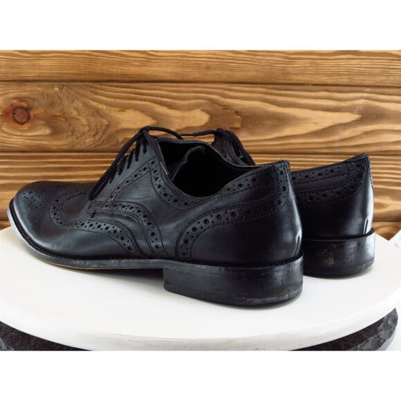 Nunn Bush Sz 10.5 Brogue‎ Black Leather Men Lace Up 54525 Medium - Picture 9 of 11